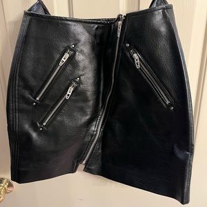 BLANK NYC Leather Skirt